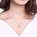 UMODE Sterling Silver Family Tree Pendant Forever in My Heart Tree of Life Necklace 18.2 in