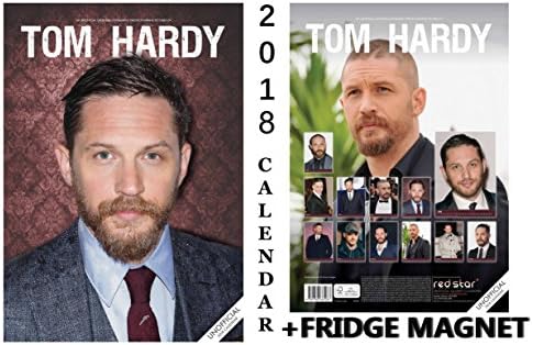 TOM HARDY CALENDAR 2018 + TOM HARDY REFRIGERATOR MAGNET