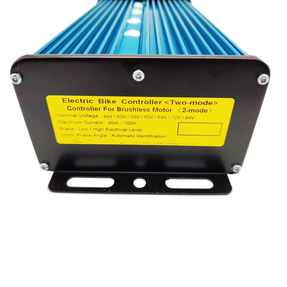 Intelligent Brushless Controller 48V 60V 72V 84V 3000W Maximum Current 100A Aluminium Alloy E-Bike Brushless Motor Controller for Electric Bicycle Scooter