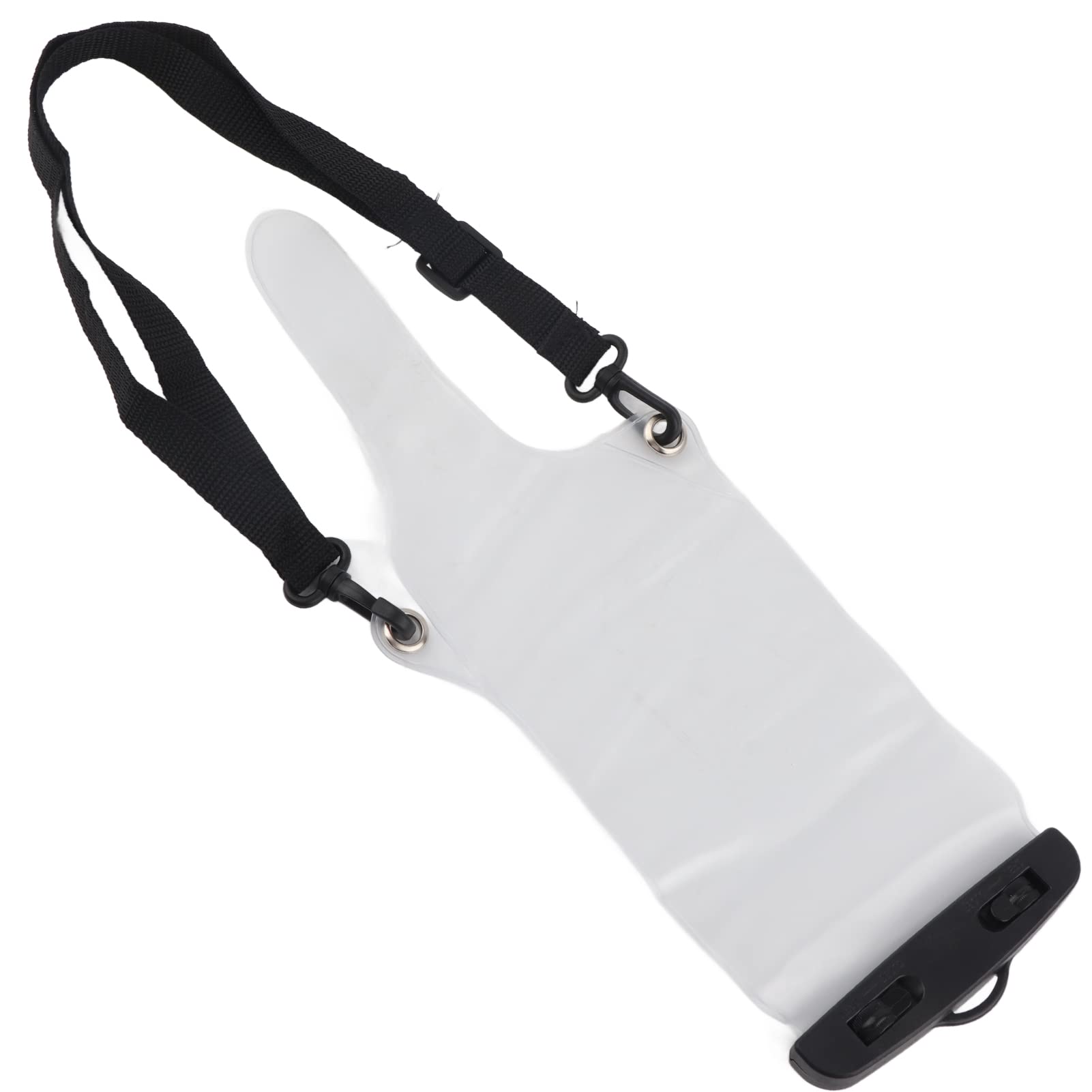 Socobeta Portable Waterproof Bag Case Pouch Walkie Talkie Transparent Bag Waterproof Bag Clip Lanyard Protective Sleeve