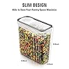 Large-Cereal-Dry-Food-Storage-Containers-Wildone-5-Pieces-Airtight-Cereal-Storage-Containers-for-Sugar-Flour-Snack-Baking-Supplies-Leak-proof-with-Black-Locking-Lids-4L-1353oz Large Cereal & Dry Food Storage Containers - Wildone 5 Pieces Airtight Cereal Storage Containers for Sugar, Flour, Snack…