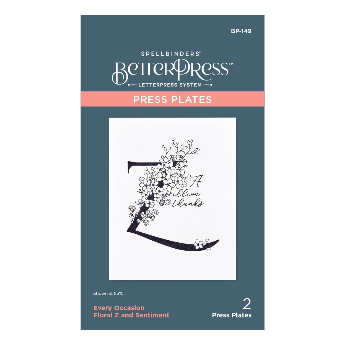 Spellbinders Press Plate, Cotton, Metal, One