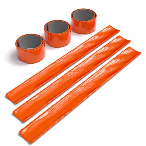 EAZY CASE 6X Reflektorband, Reflektoren Set, reflektierendes Schnapparmband, Sicherheitsarmband, Reflektorenbänder – ideal zur Erhöhung der Sichtbarkeit, nach DIN EN 13356