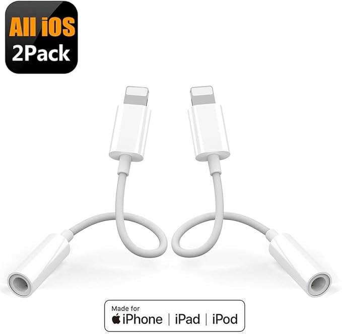 Lighting to 3.5mm Headphone Jack Adapter for iPhone 8 Amazon.co.uk
