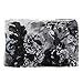 ChikaMika Floral Scarves for Women Black Peony Chiffon Scarves Lightweight Wrap Shawls