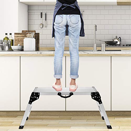 Aluminum Work Platform Drywall Step Up Folding Work Bench