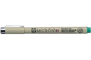 Sakura Pigma Micron Pen.25mm Bulk Green, 0.25mm