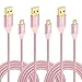 Micro USB Cord(6ft), iSeekerKit High Charging Speed USB 2.0 A Male to Micro Nylon Braided USB Cable with Aluminum Connector for Samsung, Android and more[3 Pack]