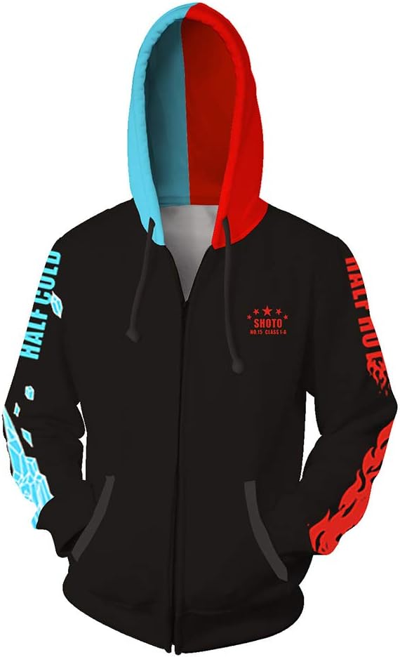 My Hero Academia Hoodie - Boku No Hero Academia Hooded Sweatshirt Deku Cosplay Costume Izuku Midoriya Jacket Coat