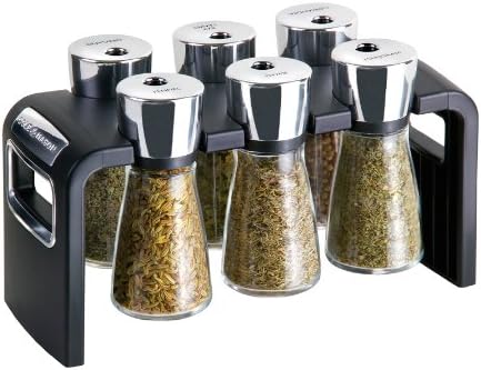Stainless Steel Cole And Mason 16 Jar Herb And Spice Carousel