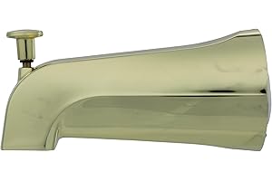 DANCO Universal Tub Spout with Diverter, Polished Brass, 1-Pack (89265)