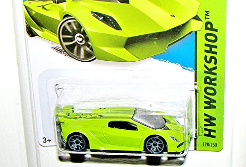 Hot Wheels 2015 HW Workshop Lamborghini Sesto Elemento 198/250, Lime Green