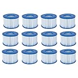 Bestway Spa Filter Pump Replacement Cartridge Type VI (12 Pack) (Coleman)