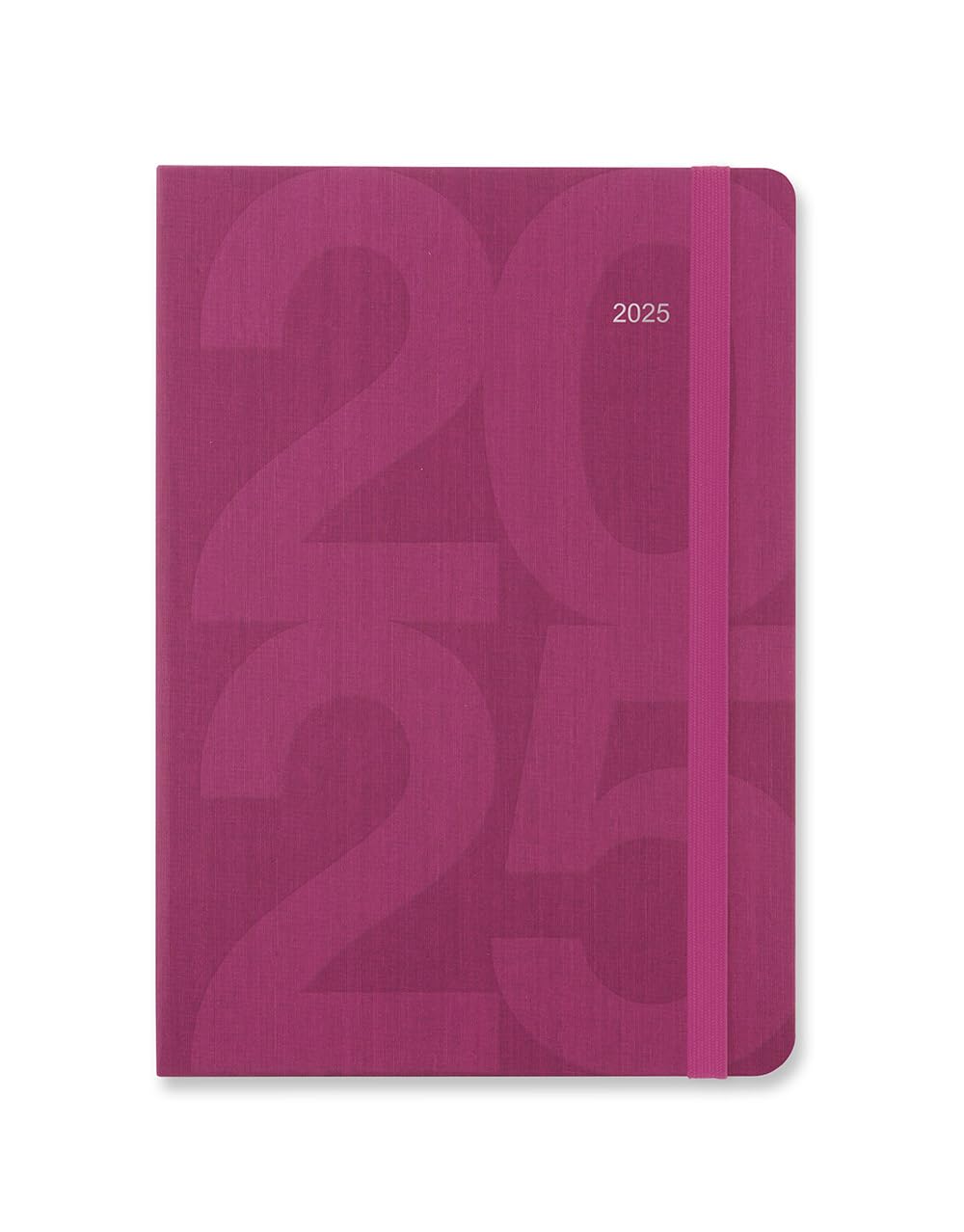 Letts of London Block A5 week to view 2025 diary - pink