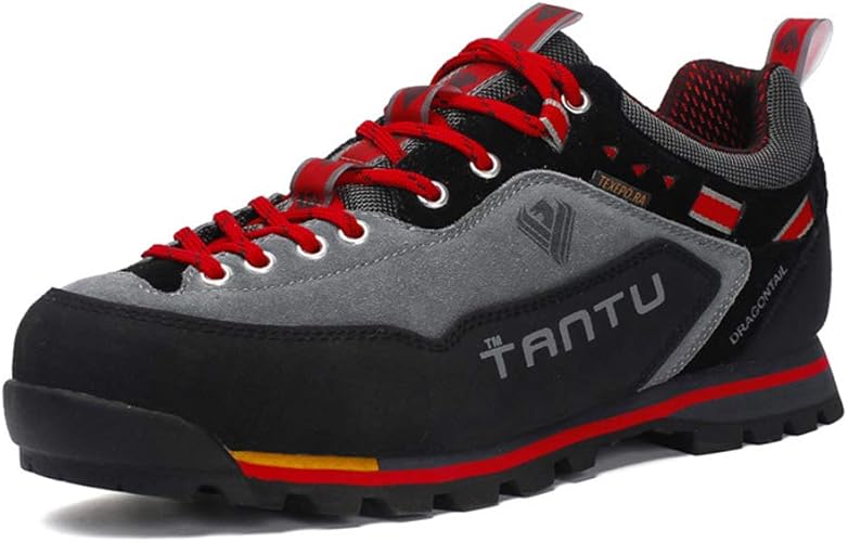 leather walking trainers