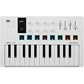 Arturia MiniLab 3 - Universal MIDI Controller for Music Production, with All-in-One Software Package - 25 Keys, 8 Multi-Color