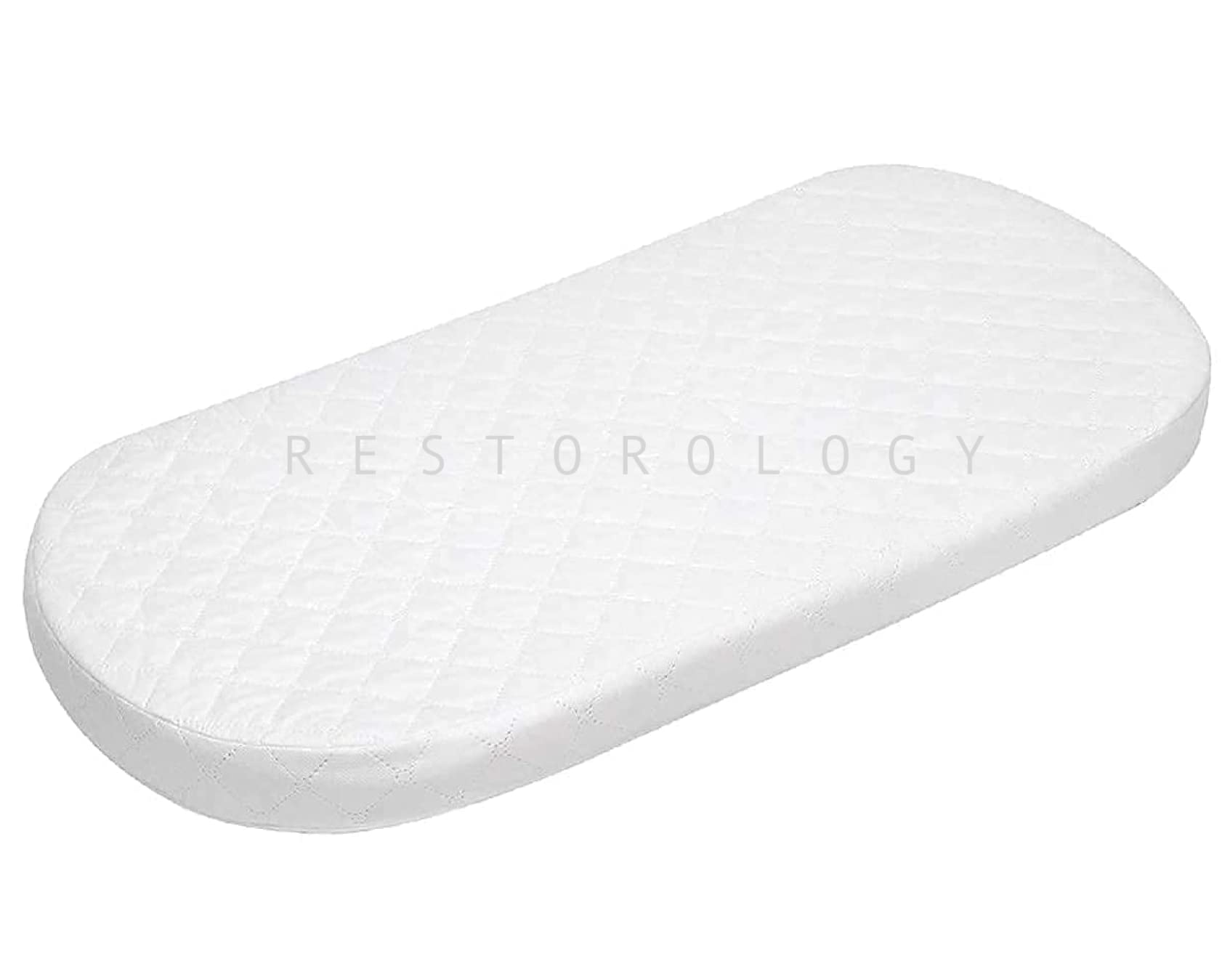 BUY ALL HERE Pram and Moses Basket Mattress – Super Soft & Dry Effect HQ Foam Mattress| Breathable | Size 65 x 28 x 04 cm
