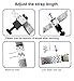 Kai Tian Solid Stainless Steel Watch Band Bracelet Watch Strap 24mm with Double Locking Clasp for Men Women Black