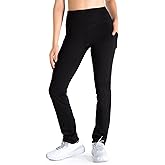 Yogipace Petite/Regular/Tall Women's Fleece Lined Thermal Pants Straight Leg Yoga Winter Sweatpants