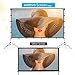 Projector Screen with Stand, Vamvo 80 inch Portable Foldable Projection Screen 16:9 HD 4K Indoor Outdoor Projector Movies Screen for Home Theater Camping and Recreational Events