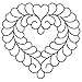 Quilting Creations Feather Heart Quilt Stencil