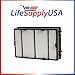 LifeSupplyUSA HEPA Air Filter Compatible with Holmes Compare to Filter Part HRC1, Holmes Part # HAPF600, HAPF600D, HAPF600D-U2 (2-Pack)