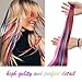 EuTengHao 36 Packs Colored Clip in Hair Extensions 22” Colorful Straight Hair Extensions Clip in for Women and Kids Multi-Colors Party Highlights Streak Synthetic Hairpieces (36 Colors Set)thumb 4