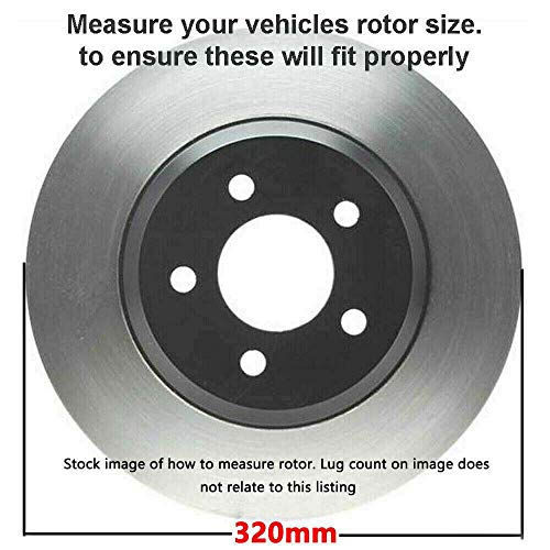 R1 Concepts WGWH1-68017: E-Line Drilled &amp; Slotted Silver Brake Rotor W/Ceramic Pads &amp; Hardware | Fits Select Infiniti/Nissan | Position: Rear