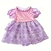 Highmall 16 Inches High Simulation Baby Doll's Clothes Pink and Purple Lace Dress