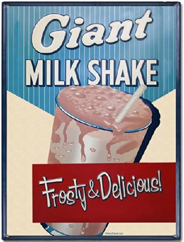 Frosty and Delicious Milkshake Sign