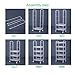 SINGAYE 5-Tier Wire Mesh Utility Storage Cart Metal Rolling Rack Metal Basket Shelving Kitchen Bathroom Organization Trolley