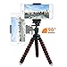 COMDY rrx-697 Mini Cell Phone Tripod Stand, Flexible Mobile Phone Holder, Octopus Mount for iPhone, Samsung, Camera - Black and Red