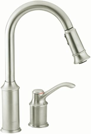 Moen 7590csl Aberdeen One Handle High Arc Pulldown Kitchen Faucet
