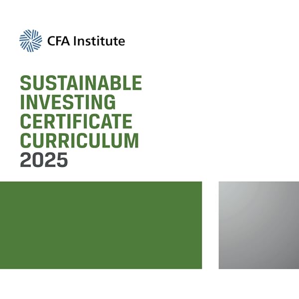 Amazon.com: 2024 Certificate in ESG Investing Curriculum: ESG
