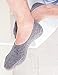 VERO MONTE 4 Pairs Mens No Show Socks GREY 8.5-10.5 for Middle Profile Shoes 136822