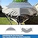 Leader Accessories Solution Dyed Waterproof Trailerable Runabout Boat Cover Fit V-Hull Tri-Hull Fishing Ski Pro-Style Bass Boats, Full Size