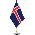 Iceland Flag Icelandic Flag Table Flag,Desk Flag,Office Flag,International World Country Flags Banners,Festival Events Celebration,Office decoration,Desk,home decoration