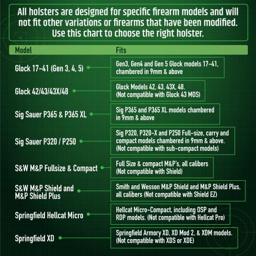 QSERIES Minimalist Concealed Carry Holster Compatible Glock 42, 43