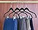 Utopia Home Premium Velvet Hangers - Heavy Duty - Non Slip - Velvet Suit Hangers with Clips for Pants or Skirt Hanger (Black, 12)