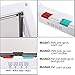 gomaomi Cat Flap Door for Interior Exterior,4 Way Locking Waterproof Pet Doors White for Cats & Small Dog