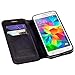 GALAXY WIRELESS for Samsung Galaxy Grand Case, Samsung Galaxy Go Case, Galaxy Go Prime Leather Wallet Pouch [Kickstand] - Black