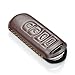 Vitodeco Genuine Leather Smart Key Keyless Remote Entry Fob Case Cover with Key Chain for Mazda 3, 6, CX-3, CX-5, CX-9, MX-5 MIATA (4 Buttons, Brown)