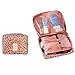 L&FY Cosmetic Makeup Bag Toiletry Travel Kit Organizer (Pink Leopard Print)