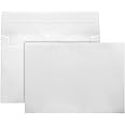 50 Pack White A7 & 5x7 Self-Sealing Envelopes for Invitations, Photos, Cards & Mailings - Wedding & Occasion Ready