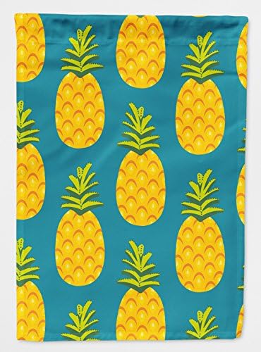 Carolines Treasures Bb5145Gf Garden Size Pineapples On Teal Flag, Multicolor, Small