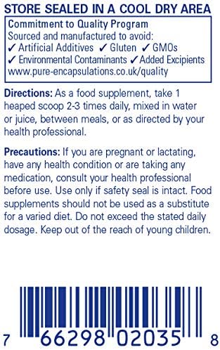 Pure Encapsulations L-Glutamine Powder - Hypoallergenic Amino Acid Supplement - 227 Grams, Red, 227 g (Pack of 1) - Image 4