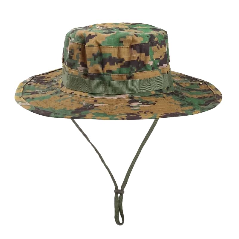 CHINWHI Boonie Hat Sun Protection Round Bucket Hat Tactical Camo for Fishing Camping Hiking Outdoors Sport Men Woman Unisex