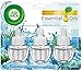 Air Wick plug in Scented Oil 3 Refills, Fresh Waters, Essential Oils, Air Freshener primary