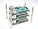 Raspberry Pi 3 - Four (4) Layer Complete Stackable Dog Bone Case - Clear Stack Enclosure - Fits Pi 3 2 3B 2B B+ - by Raspberry Vine