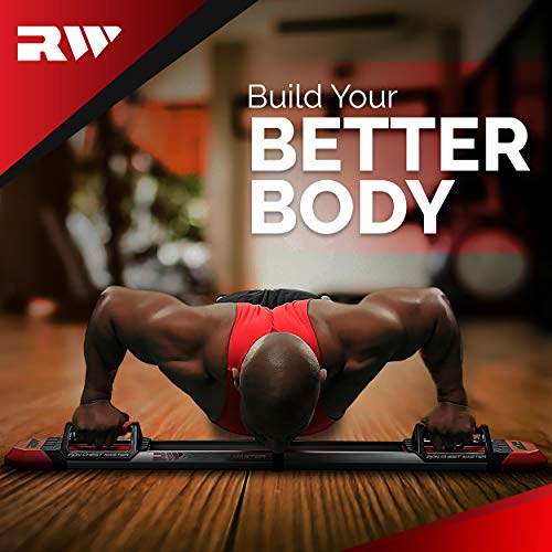 Iron Chest Master Push Up Machine - The Perfect Push Up Bar for Chest Workouts - Push Up Board Includes Resistance Bands and Unique Fitness Program for Men and Women